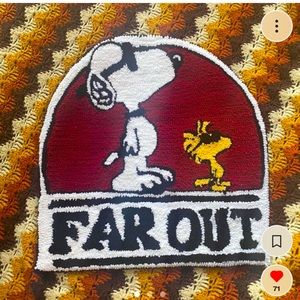 Handmade snoopy rug